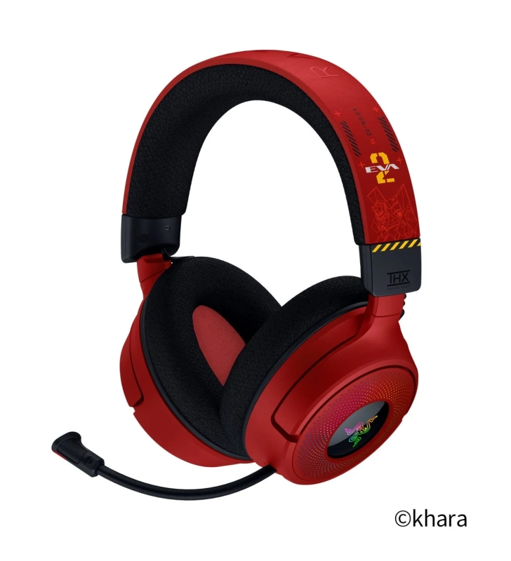 Razer Kraken V4 – EVANGELION(EVA-02)Edition
