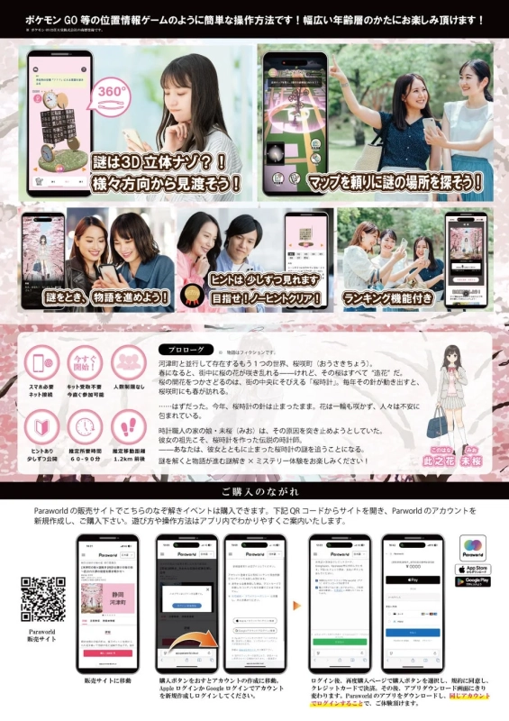 Paraworldアプリの操作説明とプロローグ