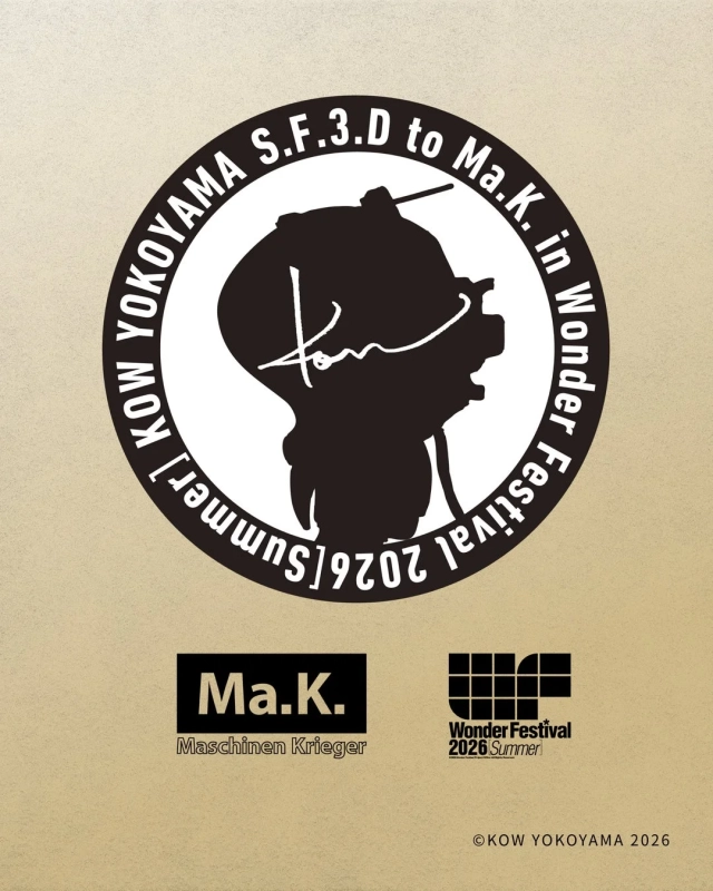 KOW YOKOYAMA S.F.3.D to Ma.K. in Wonder Festival 2026 Summer ロゴ