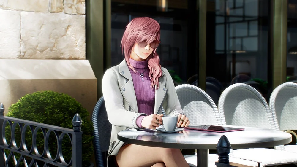 ライトニングがカフェで休憩