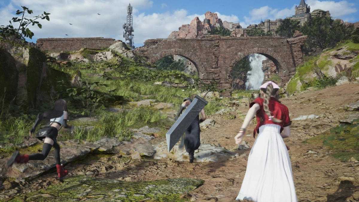 クラウド、ティファ、エアリス