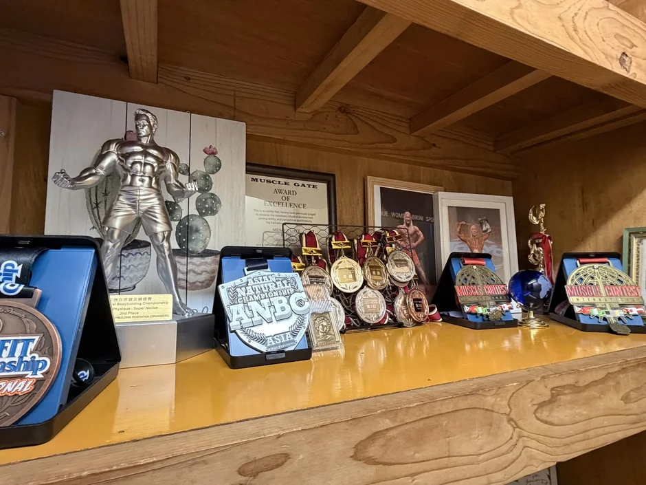 獲得したトロフィーやメダル