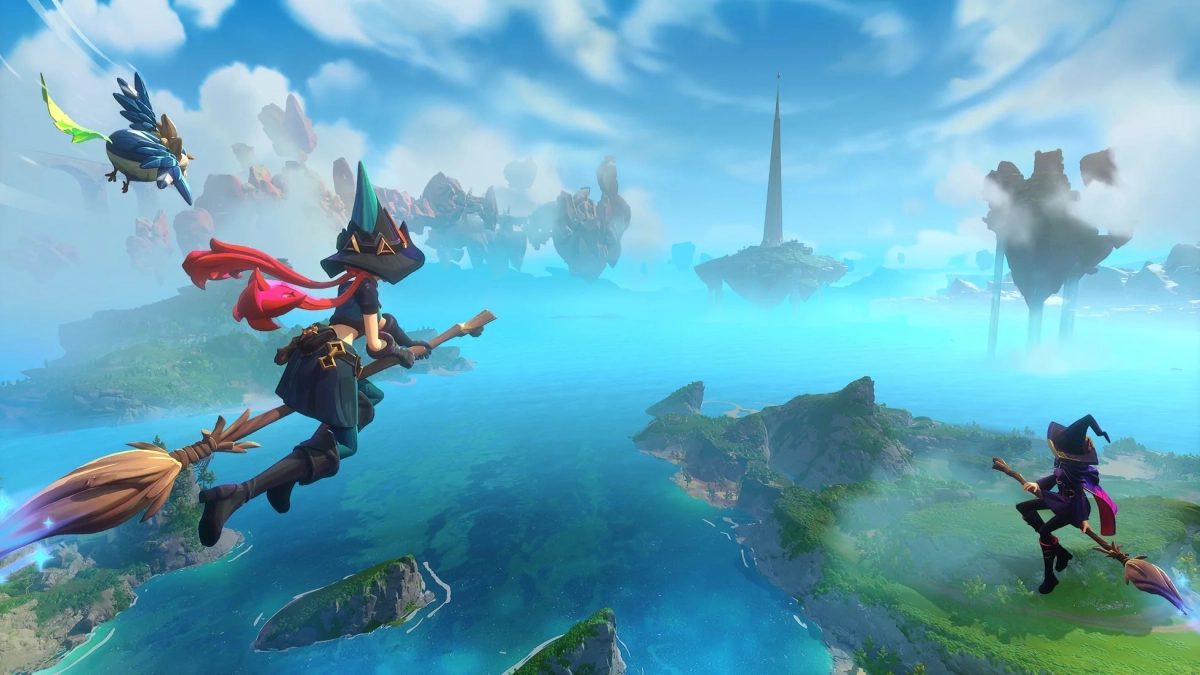 箒に乗った魔女