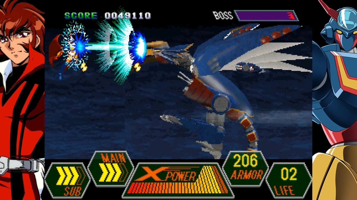 シューティングゲーム画面1