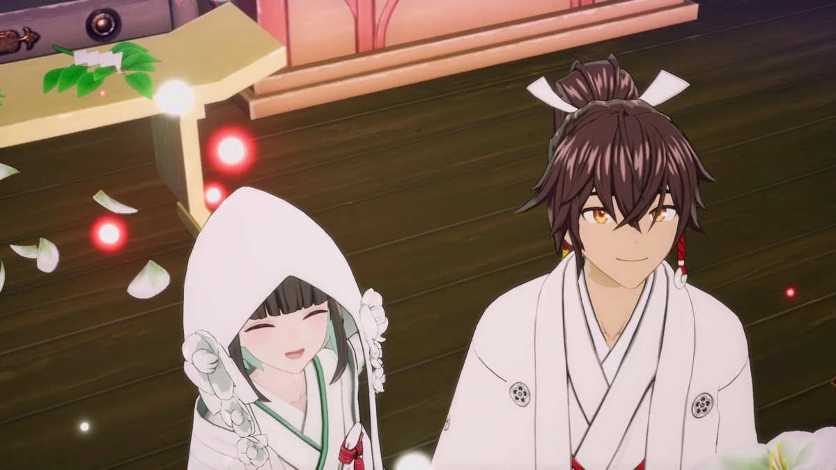 結婚式のシーン