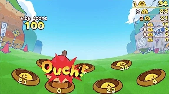 みんなでもぐらたたかれ (ゲーム画面)