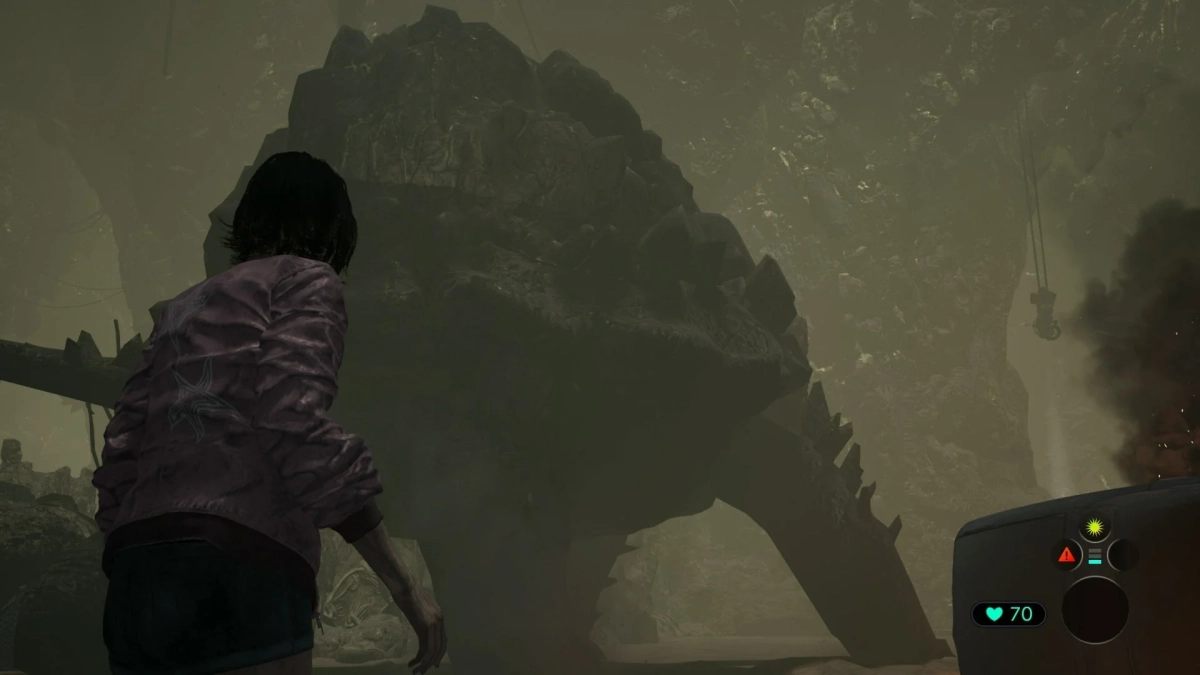 洞窟の巨大生物