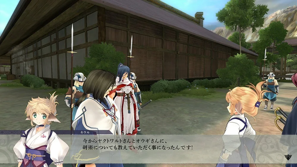 拠点での会話シーン