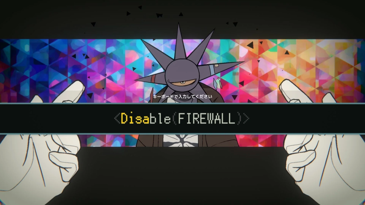 ハッキングパートの画面