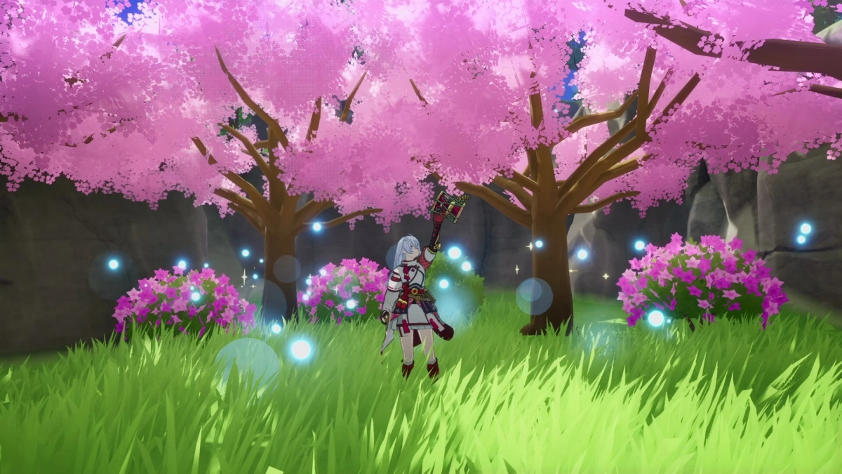 舞による桜の舞い