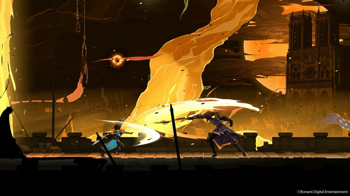 炎と魔法が飛び交う屋上での戦闘