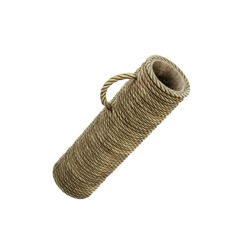 縄が巻かれた筒状の容器