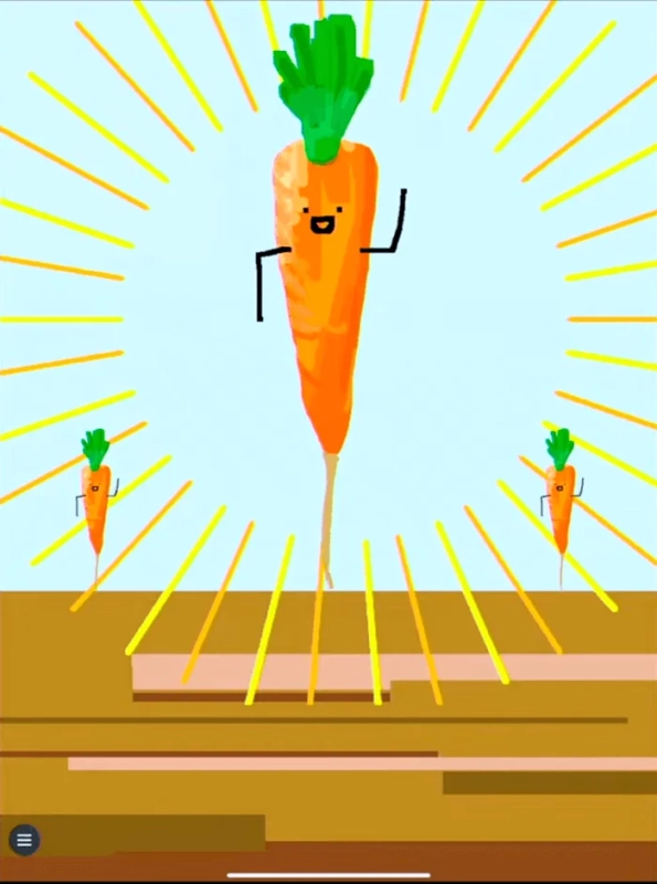 にんじんキャラクターのイラスト