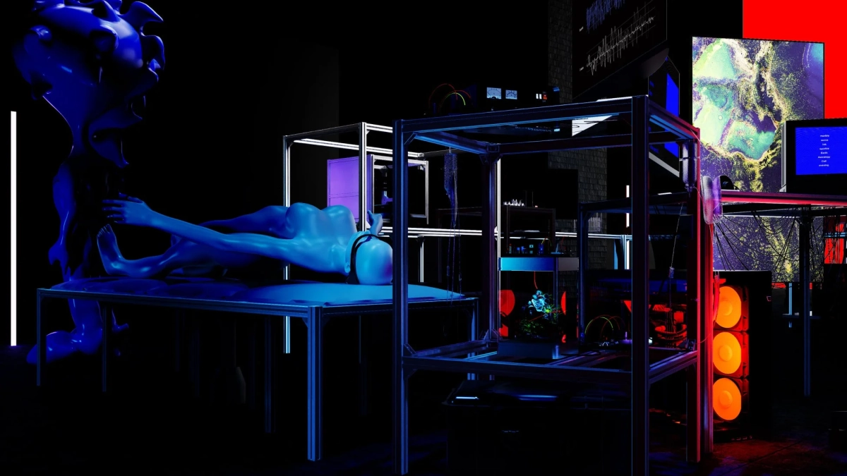 脳波を応用したAIのイメージ