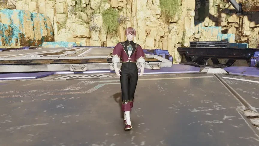 ピンク髪の女性キャラクター