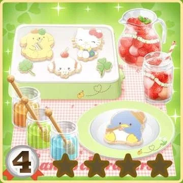 サンリオキャラクターたちのクッキー作りをテーマにした画像