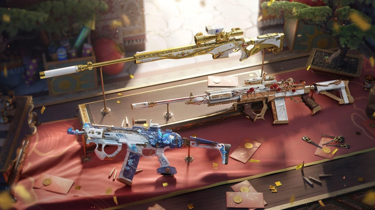 豪華な銃器のスキン