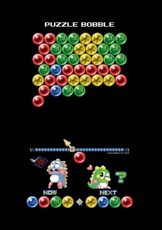 パズルボブルゲーム画面