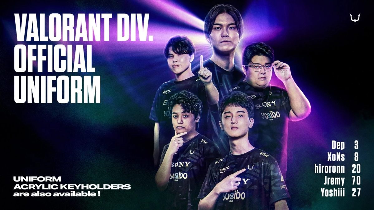 VALORANT部門 新ロスターグッズ