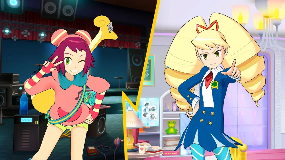 響ミソラと白金ルナのイラスト