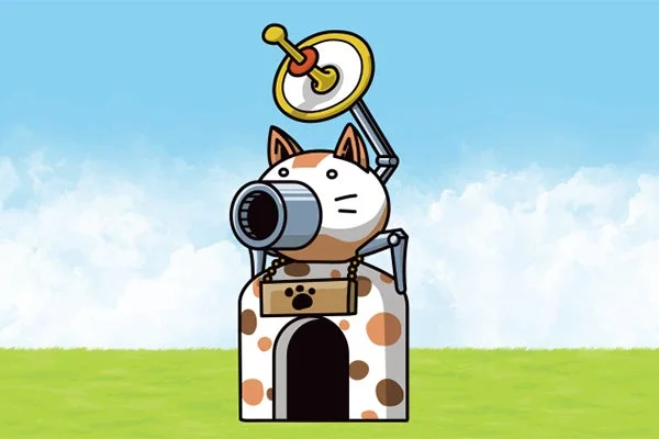 ビッグサイズのにゃんこ城