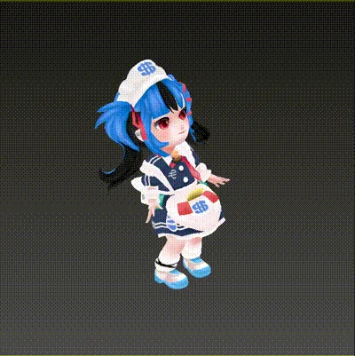 新兎わいキャラモーション4