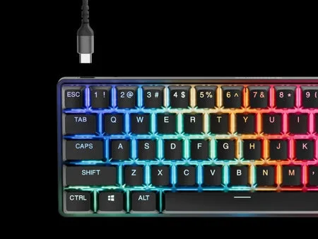 RGBバックライトのメカニカルキーボード