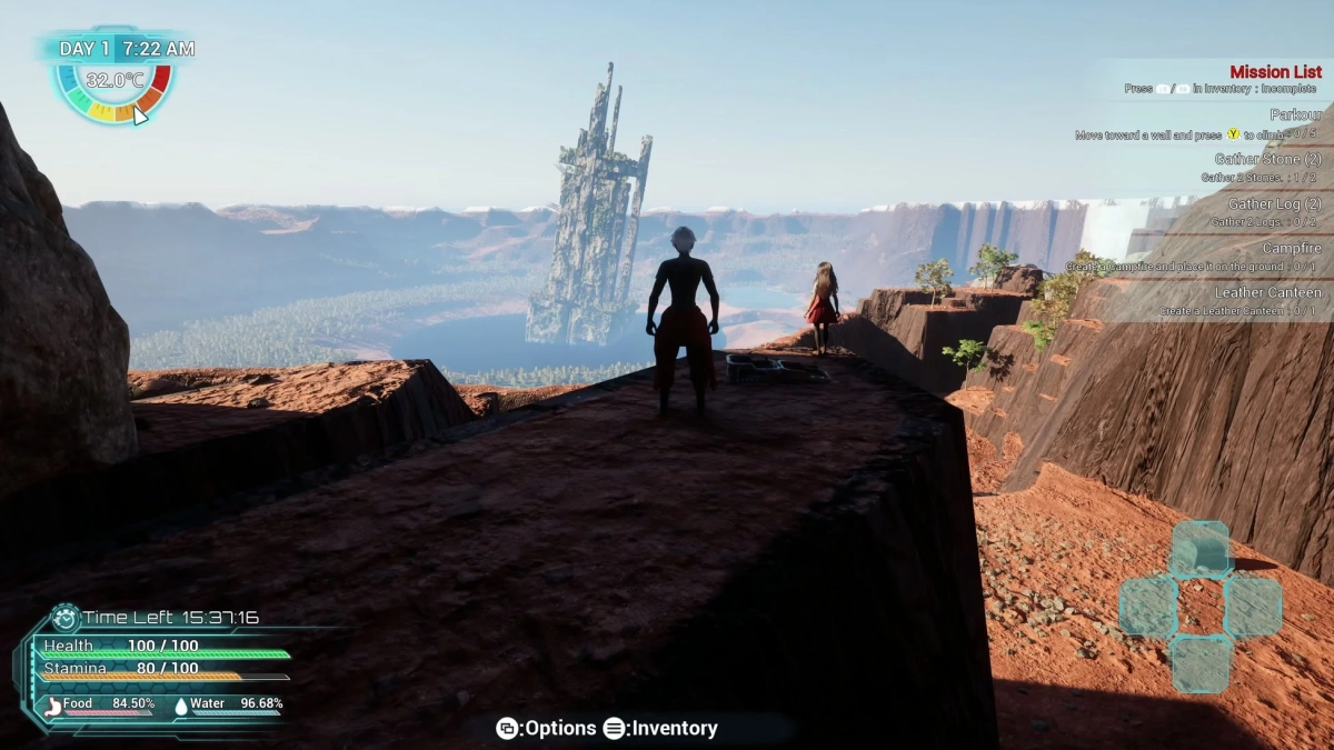 ゲームプレイ画面1