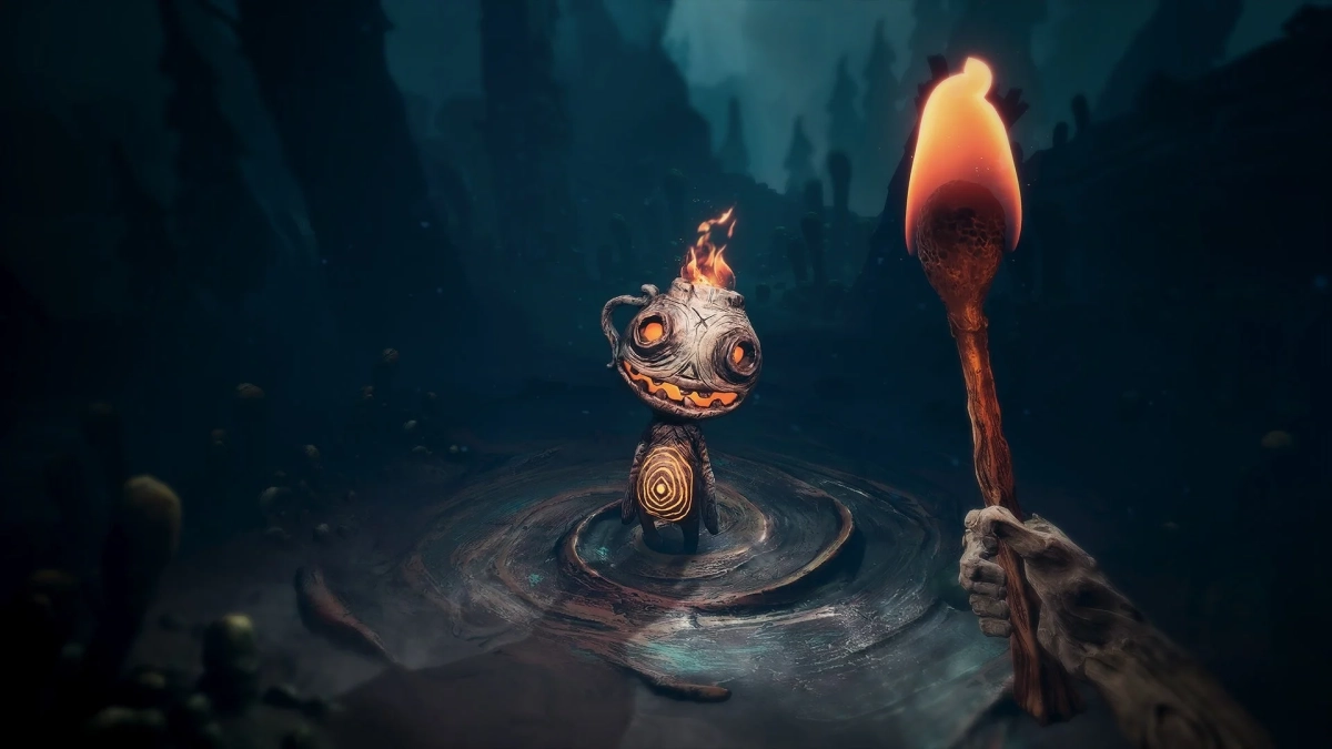 不気味な炎のキャラクター