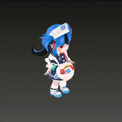 新兎わいキャラモーション1