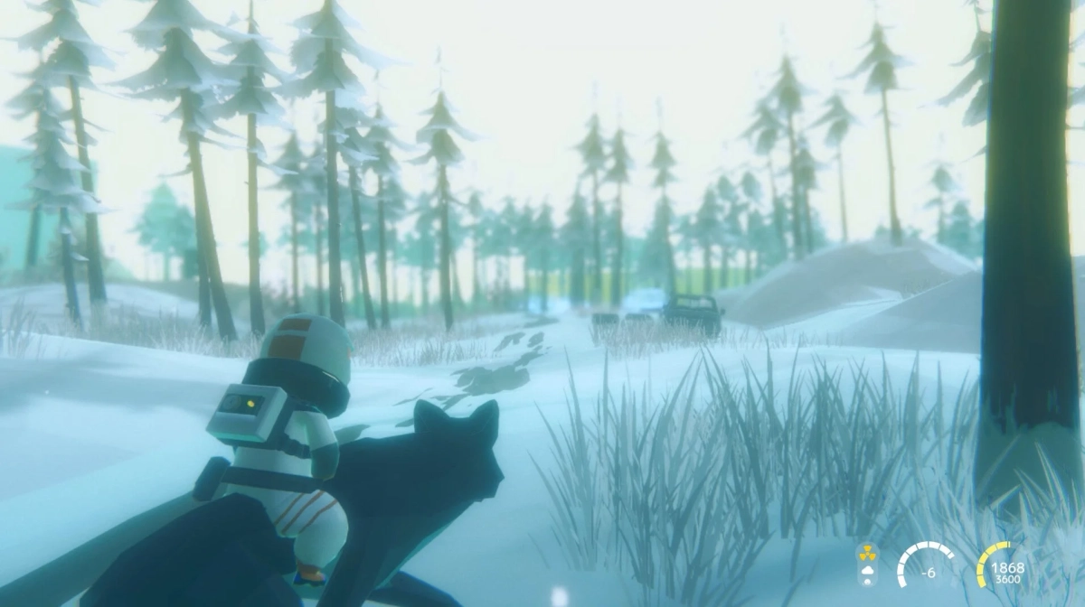 南極計画の雪山シーン