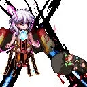 紫髪のキャラクター