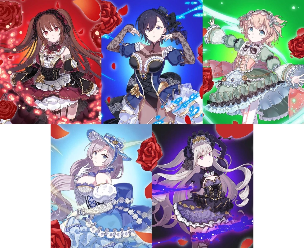 11周年衣装の5乙女