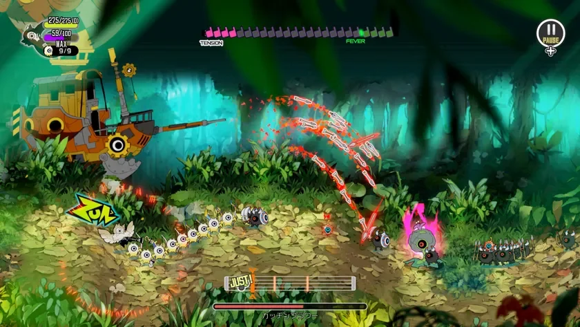 森ステージのプレイ画面