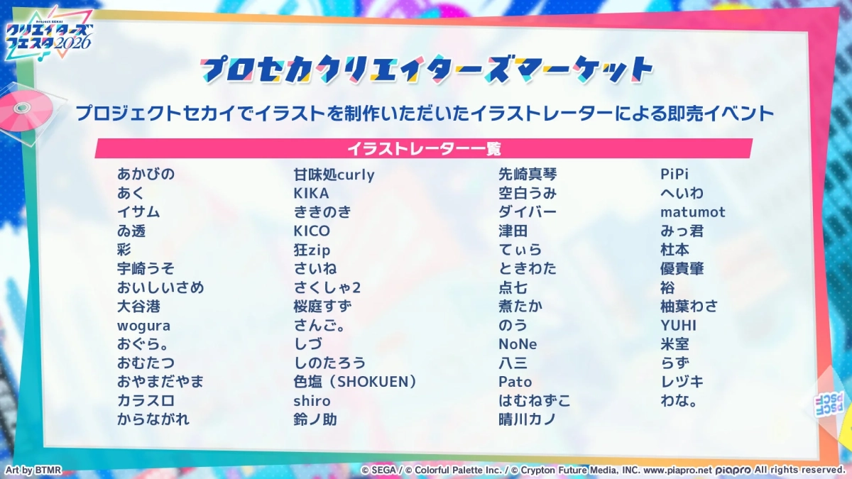 イラストレーター一覧