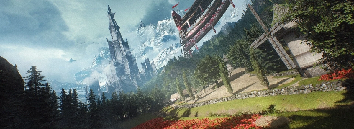 壮大なファンタジー景観