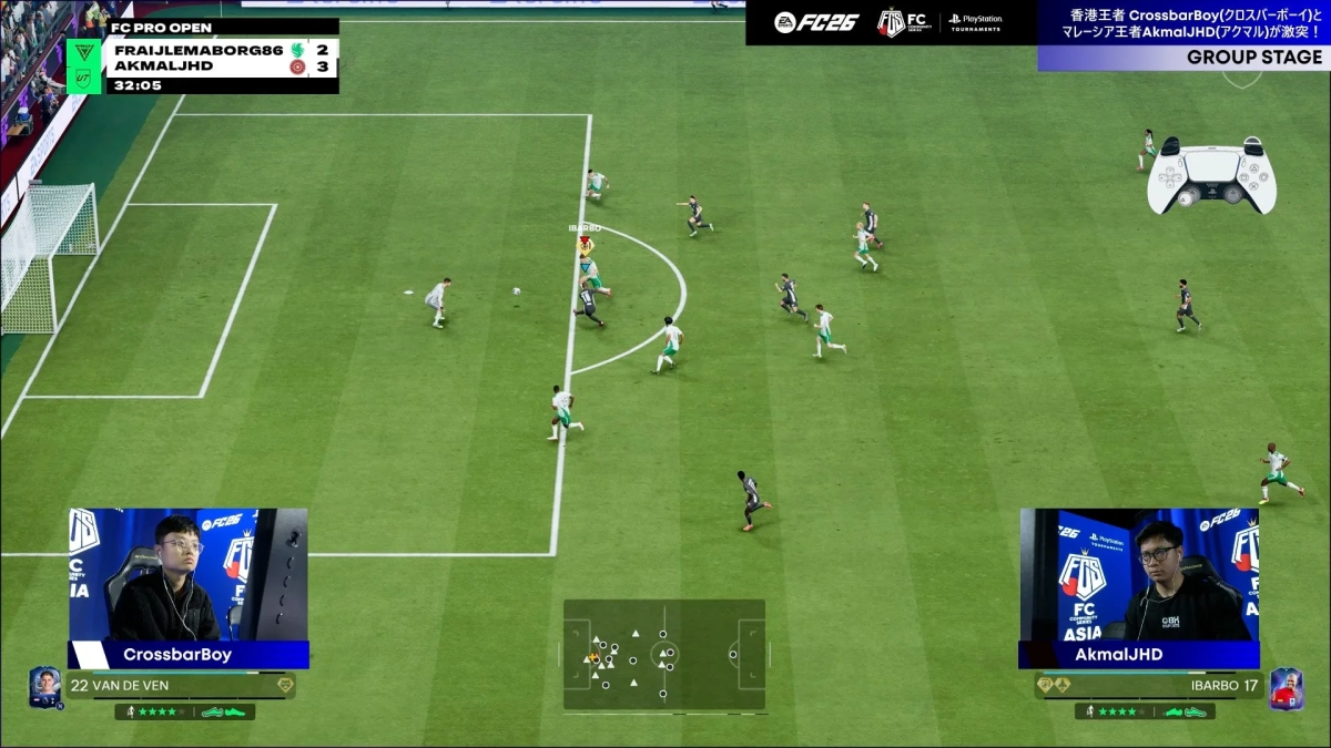 AkmalJHD選手の試合画面