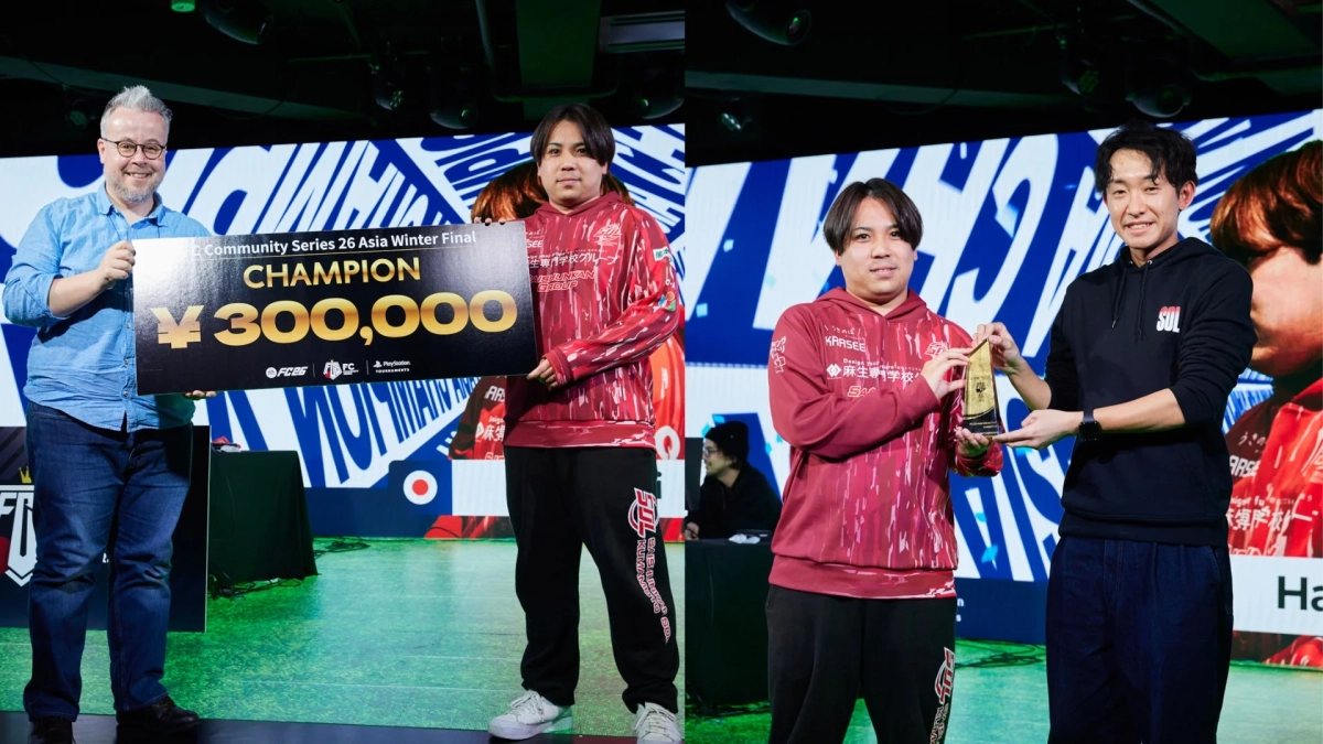 優勝者Hayashi選手のコメントと表彰式