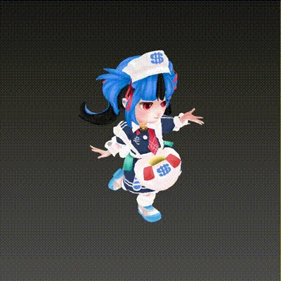 新兎わいキャラモーション3