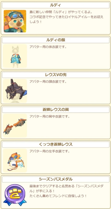 ルディやアバター衣装の紹介