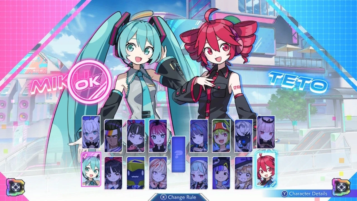 『QQQbeats!!!』キャラクター選択画面