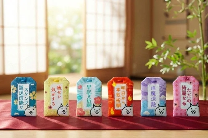 複数種類のにゃんこのおまもり