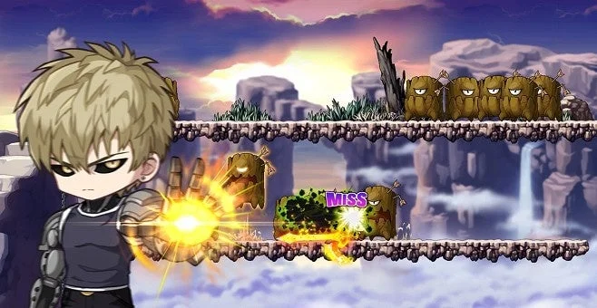 ジェノスが攻撃する様子