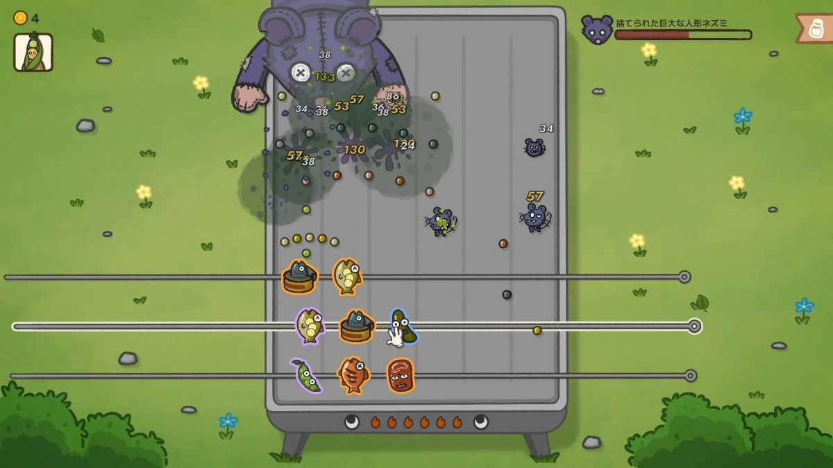 巨大な人形ネズミのボス