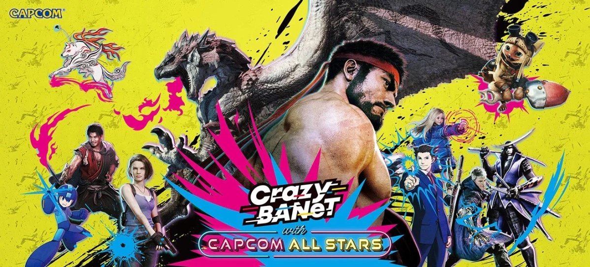 Crazy BANeT with CAPCOM ALL STARSのキャラクター集合アート