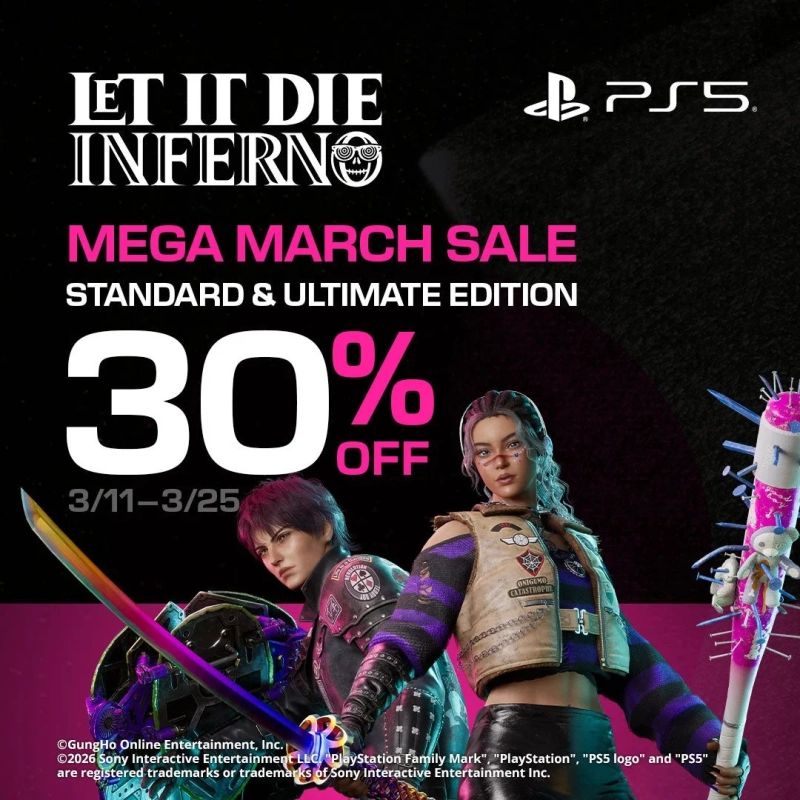 LET IT DIE INFERNO PS5セール告知