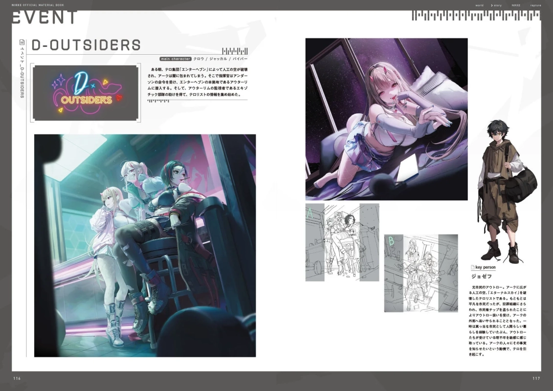 D-OUTSIDERSイベントのストーリーページ