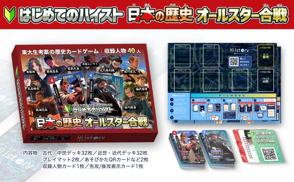 歴史カードゲームHi!storyの内容物