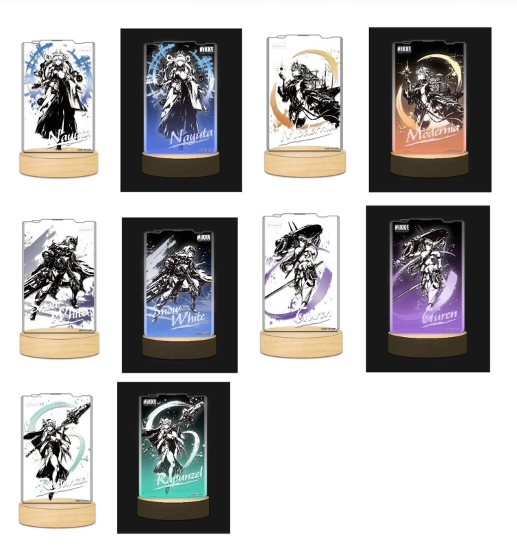 墨絵LEDアクリルスタンド 全5種