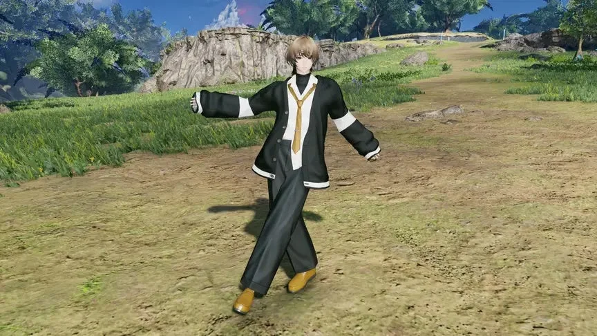 男性キャラクター、黒ジャケット